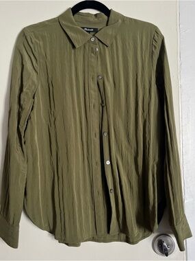 Madewell Olive Green Button-Up Shirt